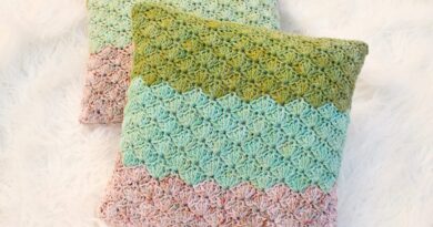 Crochet Mermaid Dreams Pillow